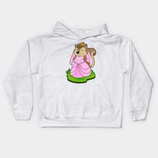 Squirrel Bride Flower Wedding Kids Hoodie